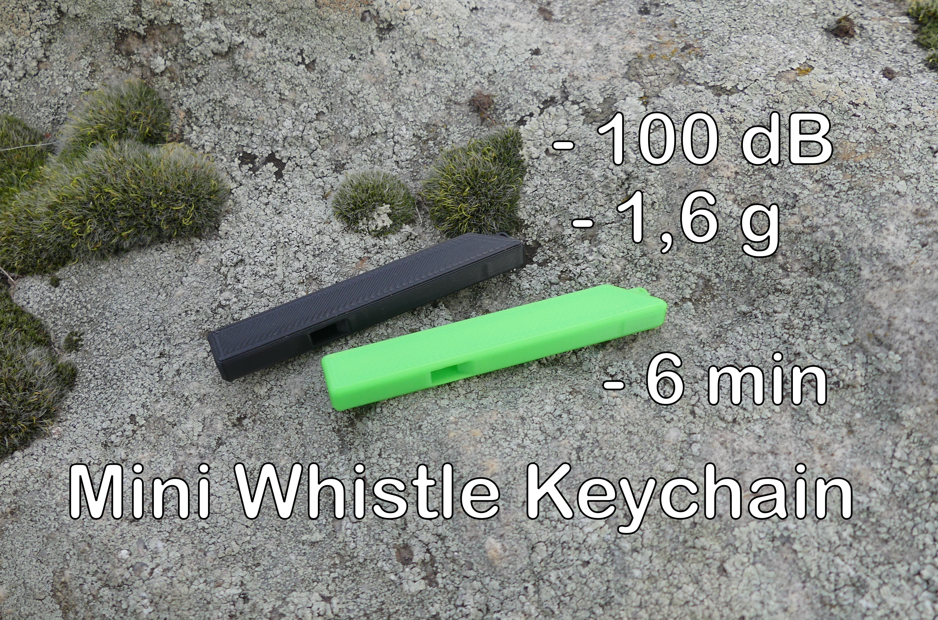 Whistle Keychain – 100 dB (Compact Design)