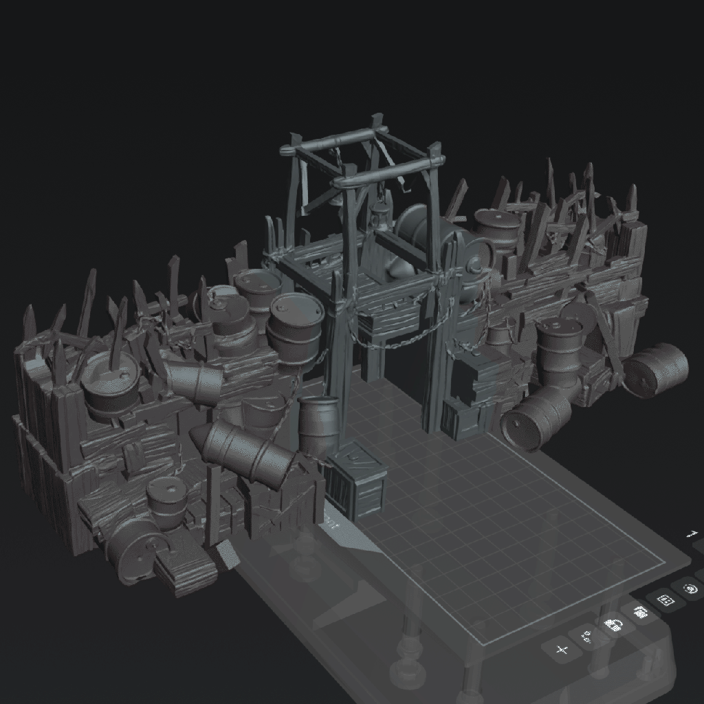 Press Gang Stockade Terrain - The Eightpints The Docks