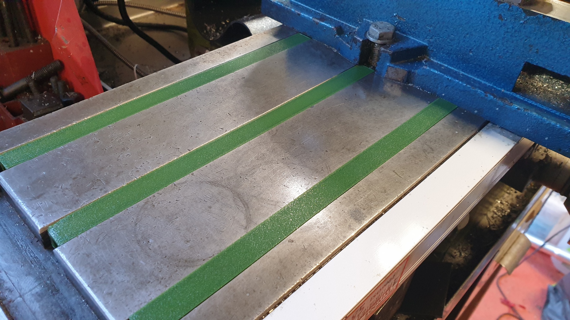 Tee slot covers for mill table - parametric