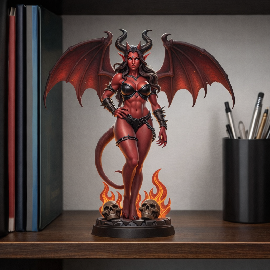 Succubus Reina Infernal - Demon Queen Pose Dominante