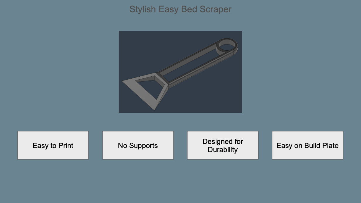 Stylish Open Bed Scraper