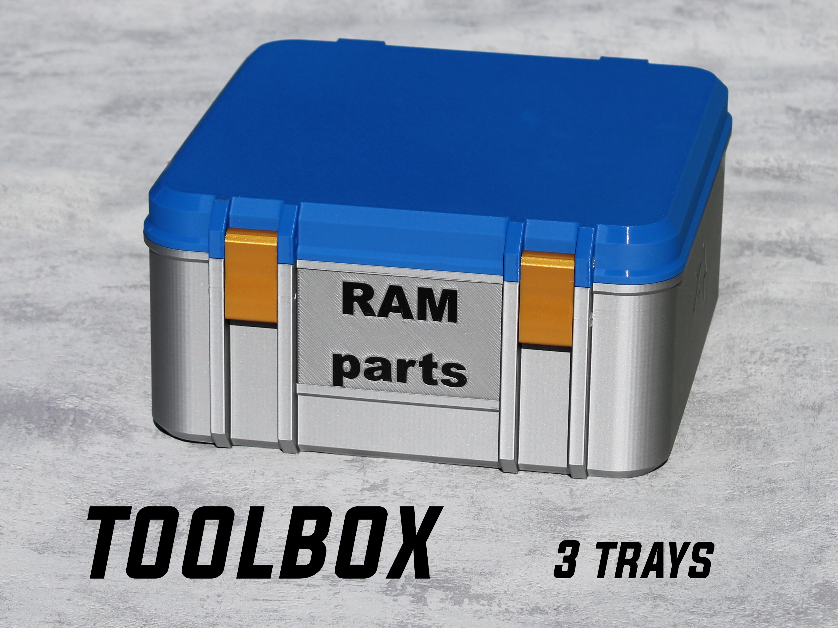 FlexiBox - modular toolbox with trays