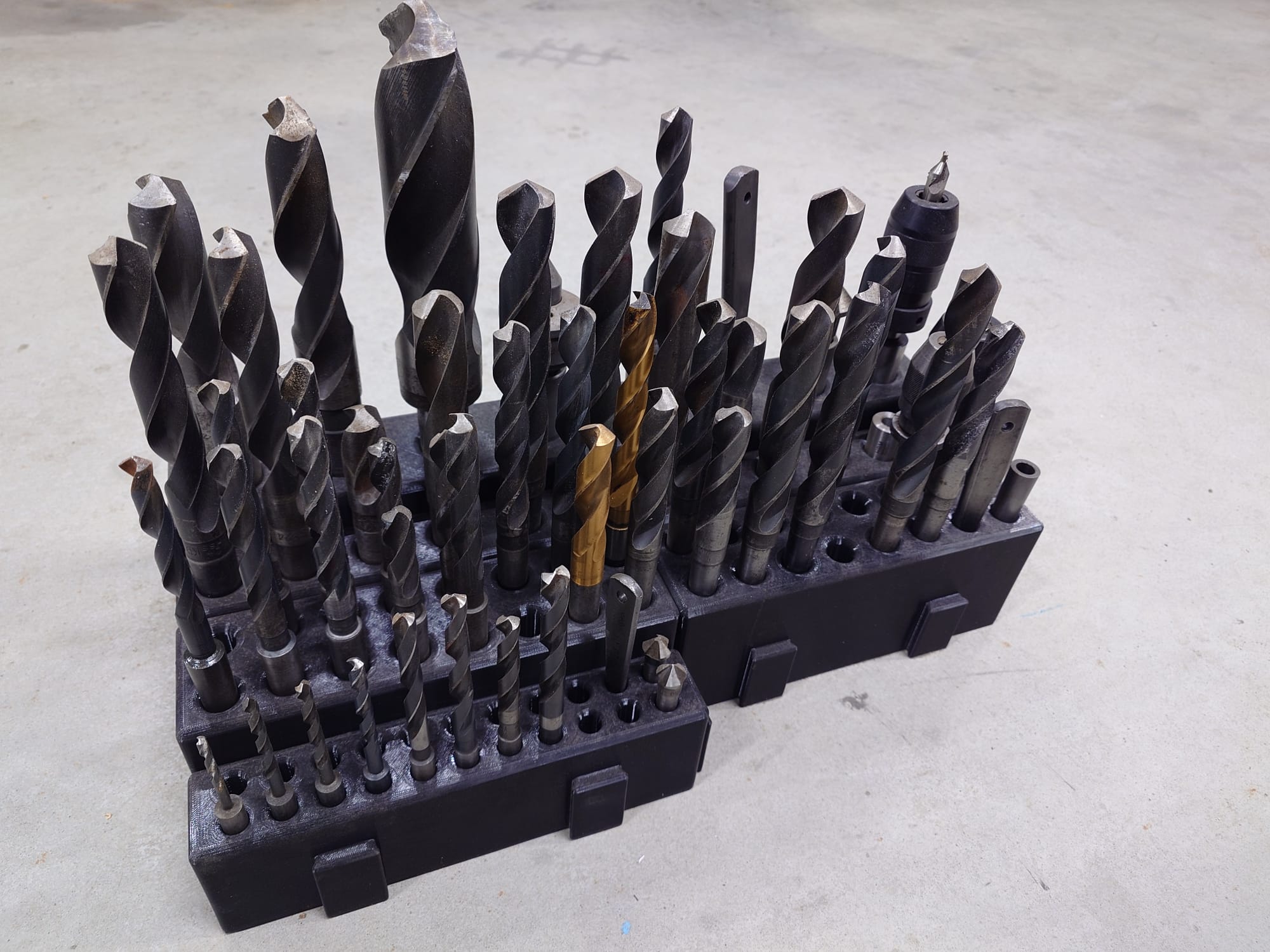 Modular Morse Taper drill rack mt1-mt4