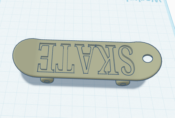 FingerBoard V2 (Keychain) 3D model thumbnail