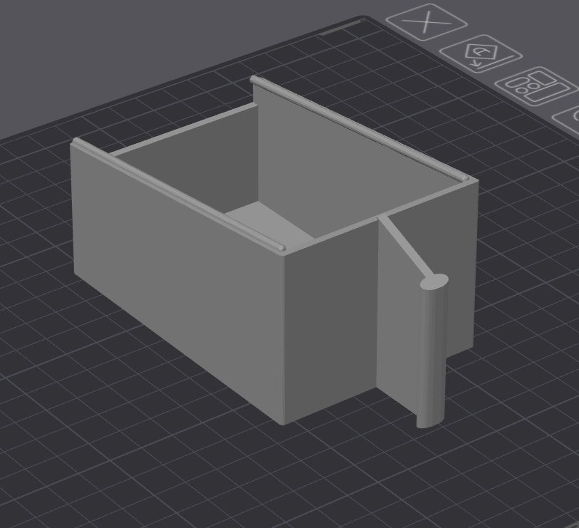 Creality hi Sliding poop Bin // enclosed chassis Remix 3D model