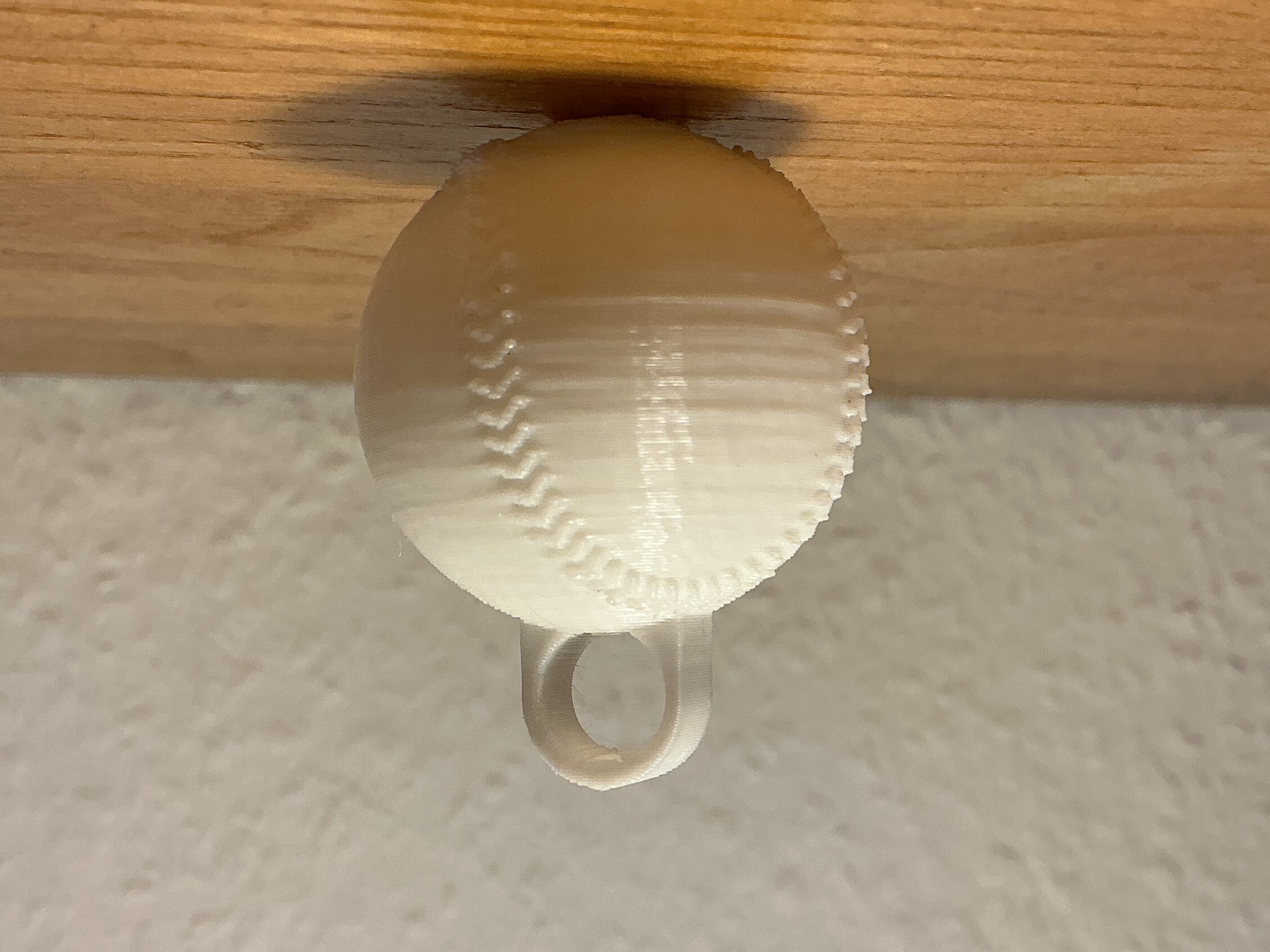 Airless baseball keychain plus baseball keychain — thumbnail 2
