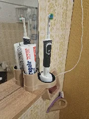 Oral-B Toothbrush Holder with Toothpaste Compartment