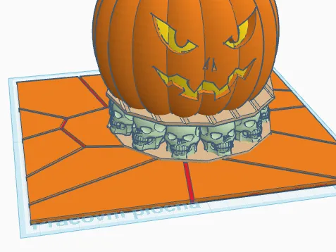 Halloweenská dýně s kloboukem