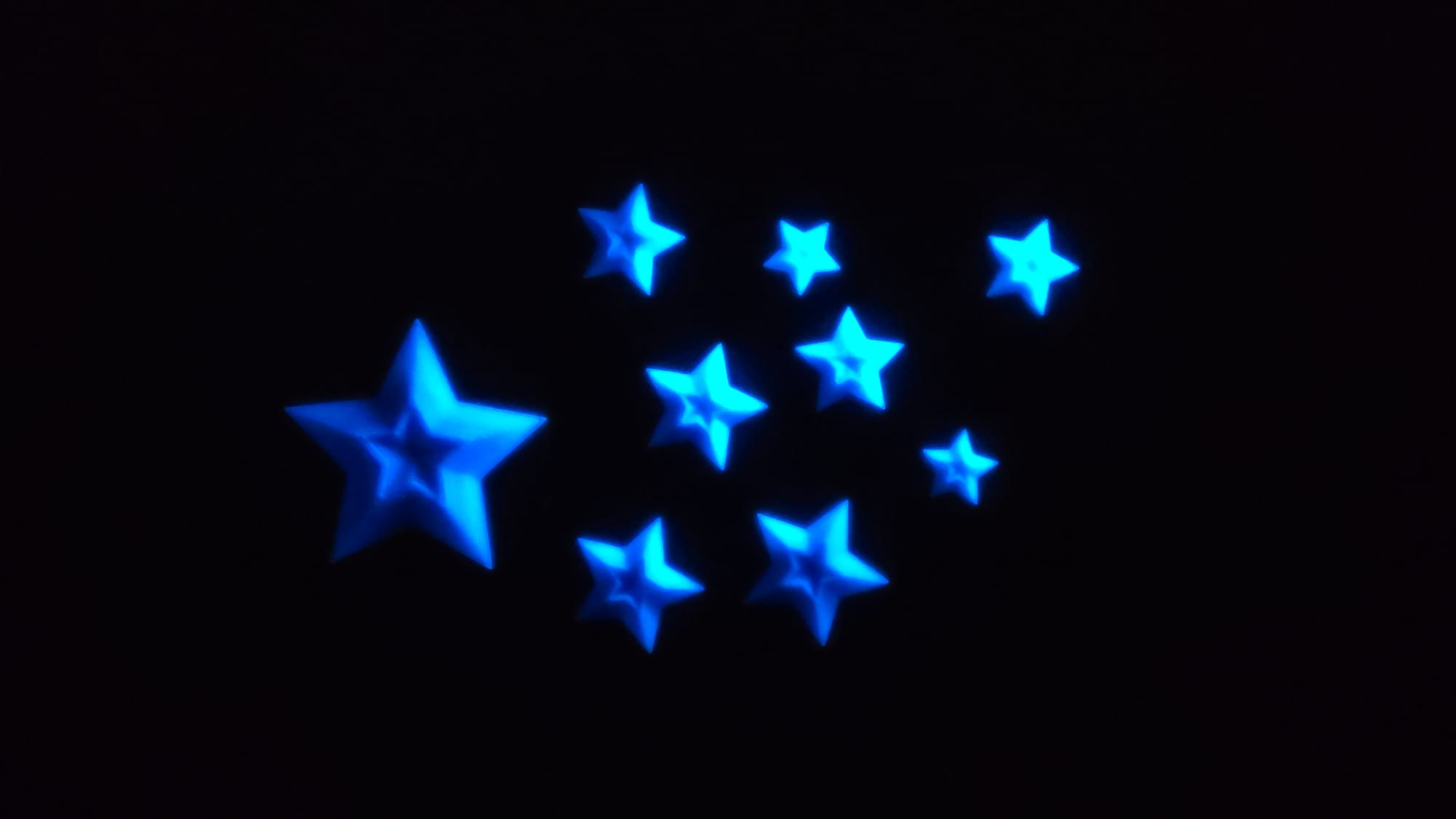 Glow in the dark stars