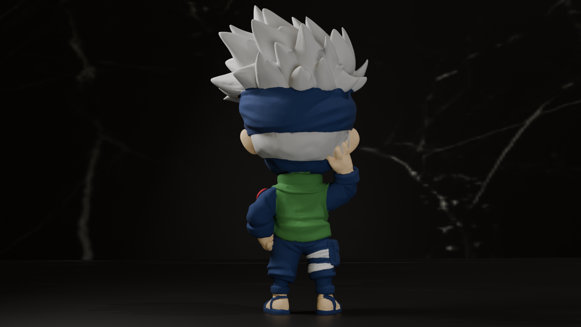 Miniatura 4 do modelo 3D Chibi Kakashi - Naruto