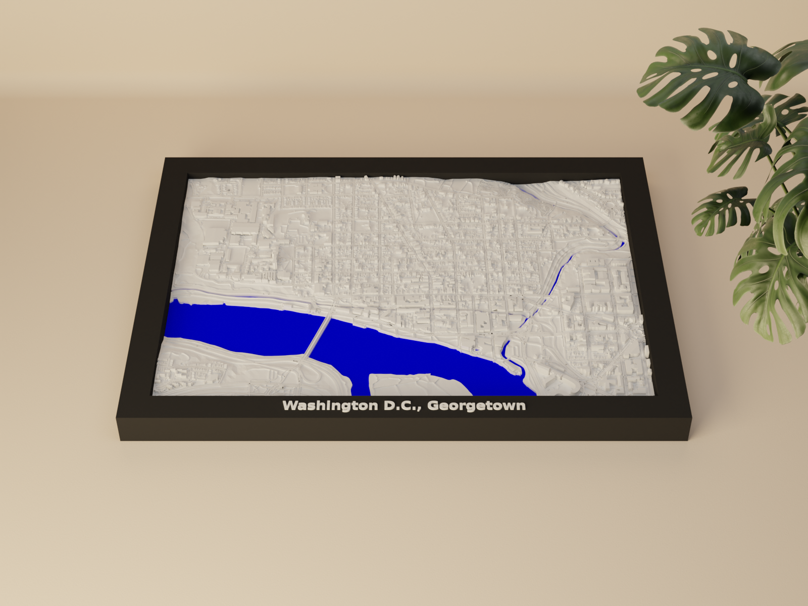 Washington D.C., Georgetown, United States - 3D Miniature