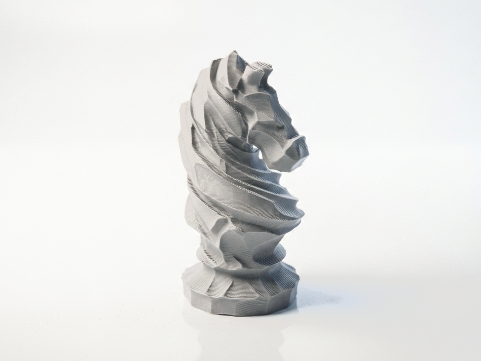 Twisted Chess Knight Sculpture Fantasy 3D Printable