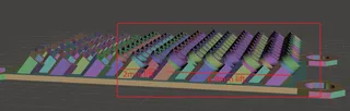 Multiboard - Hex Bit Holder REMIX 135-Bits (with top 7 rows extended depth by 2mm)