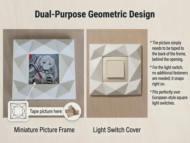 DP european light switch frame and picture frame