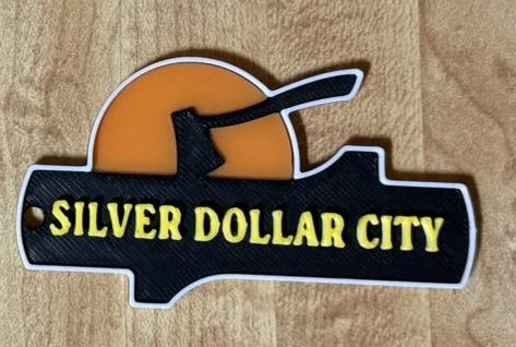 Silver Dollar City Keychain