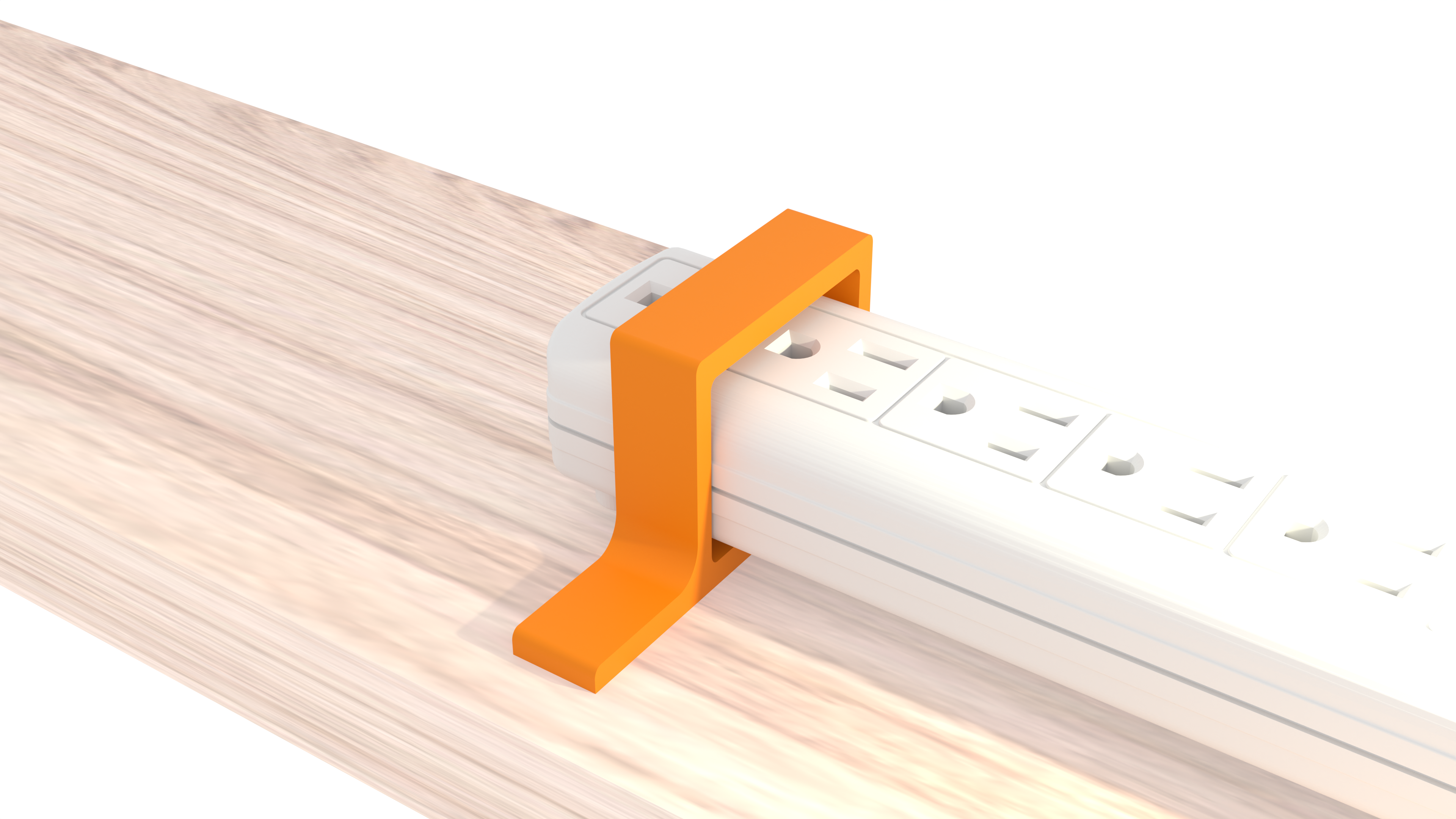 Power Strip Mount - Adhesive & Screw-on