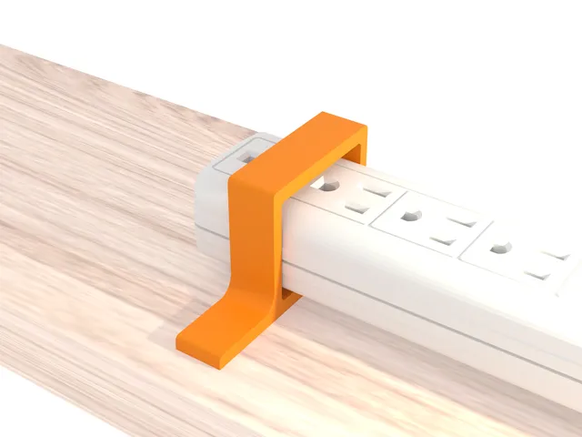 Power Strip Mount - Adhesive & Screw-on