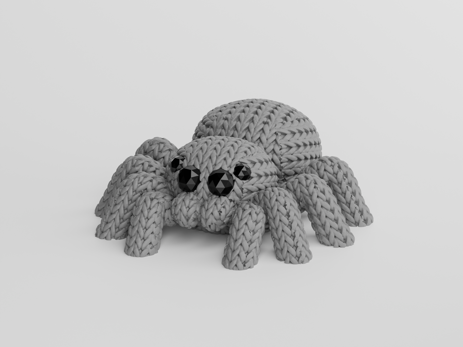 Miniatura 3 do modelo 3D Knitted Spider