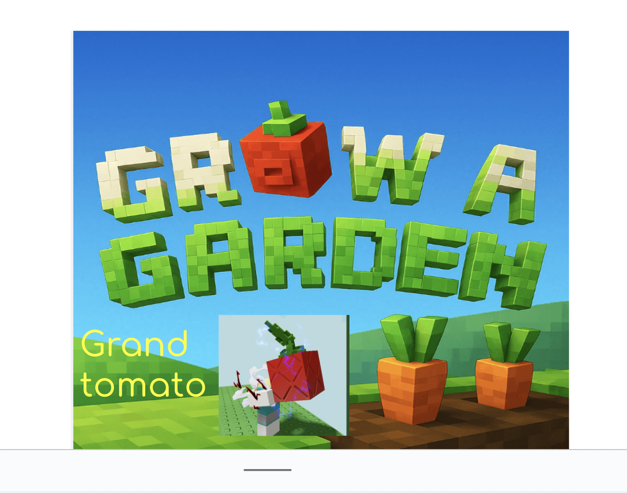 Grow a Garden Grand tomato