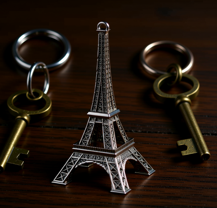 Eiifletower Key chain (high details)