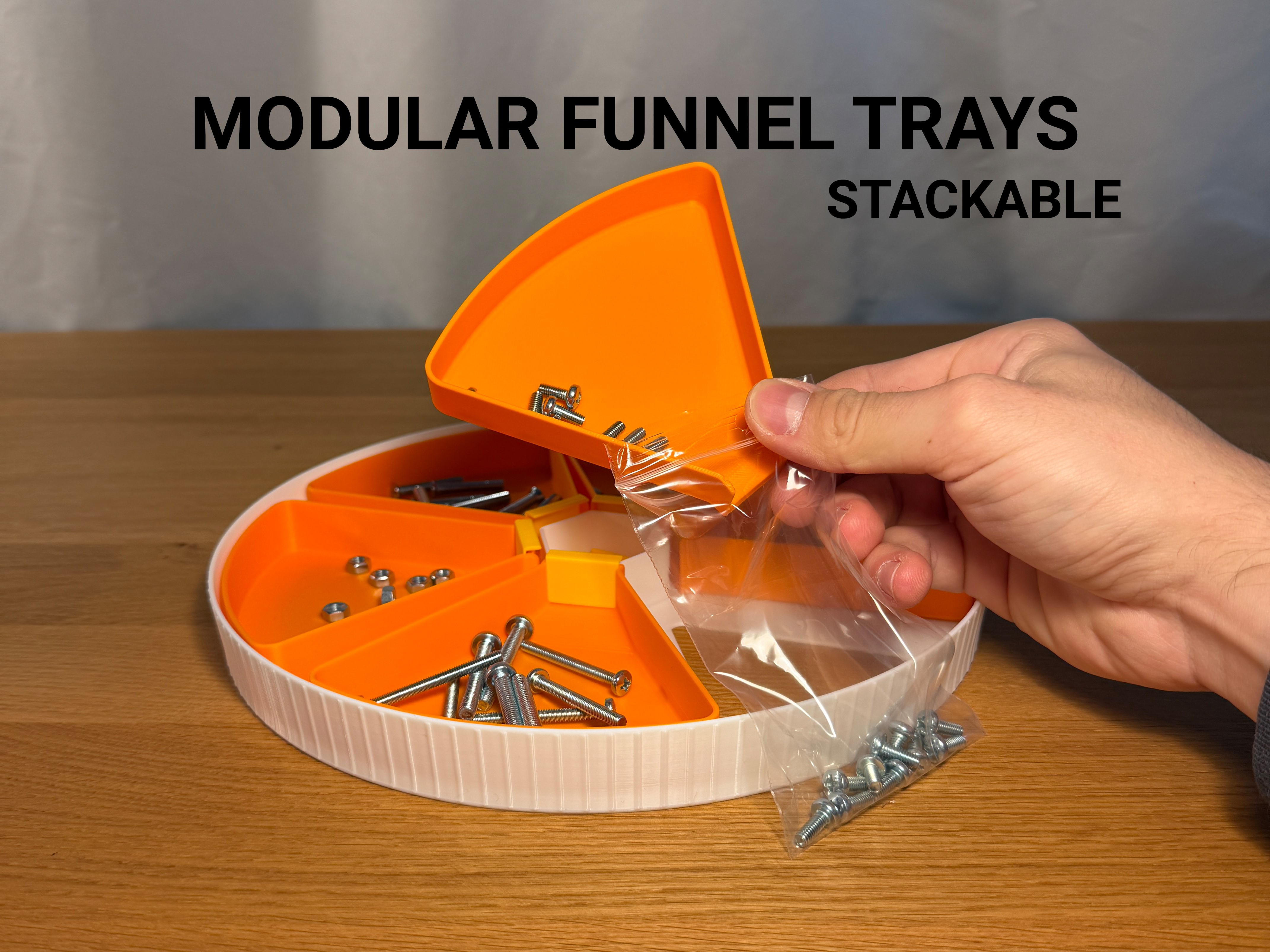 Stackable Modular Funnel Trays