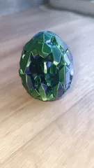 Crystal Easter Egg - Shiny Geometric Geode