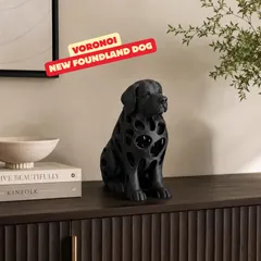 VORONOI NEWFOUNDLAND DOG SCULPTURE / HOMEDECOR / MODERN DECOR / GOTHIC DECOR