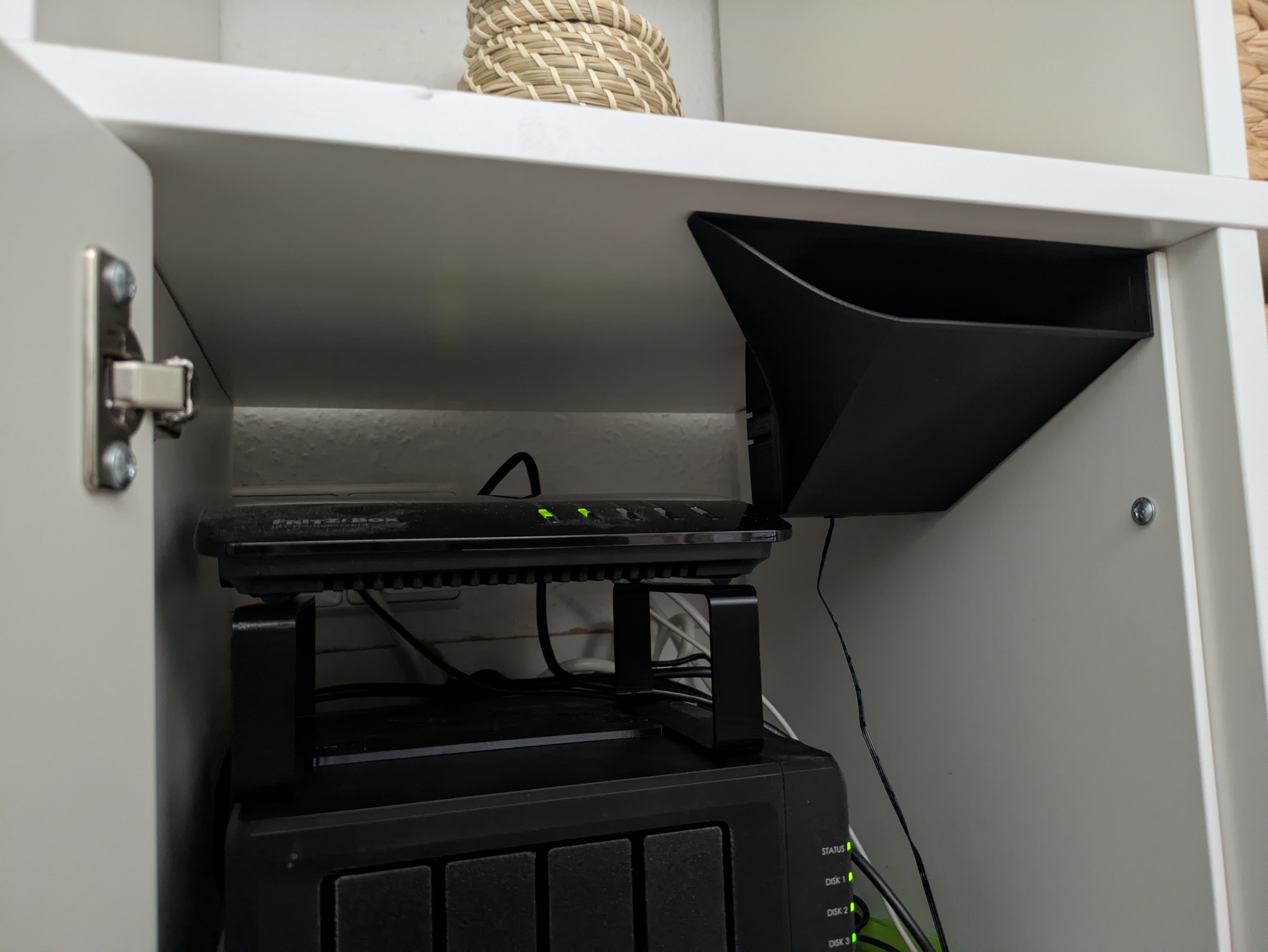 IKEA Kallax Heat Pipe for cooling fan for Synology NAS and Fritz Box