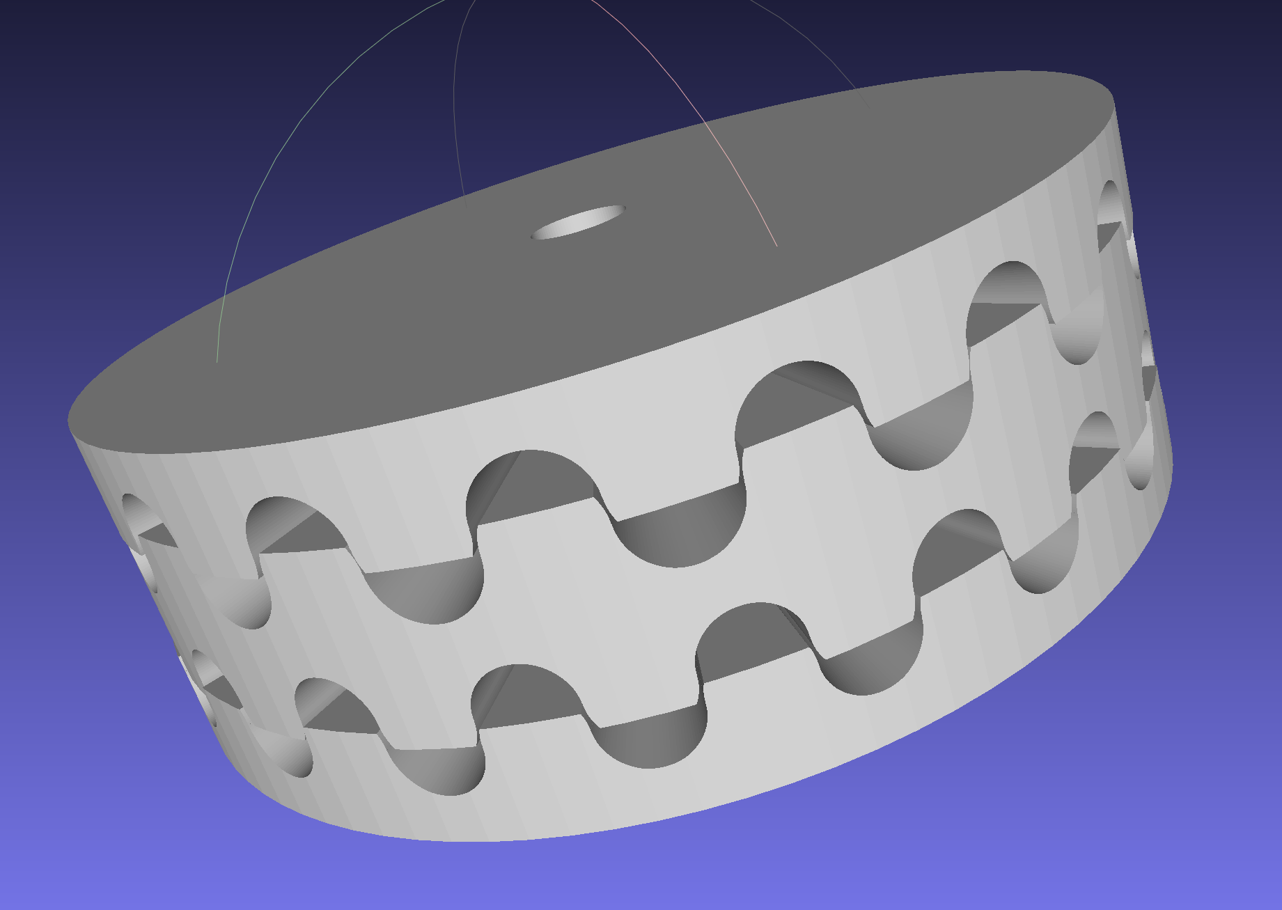 Parametric (OpenSCAD) vernier coupling