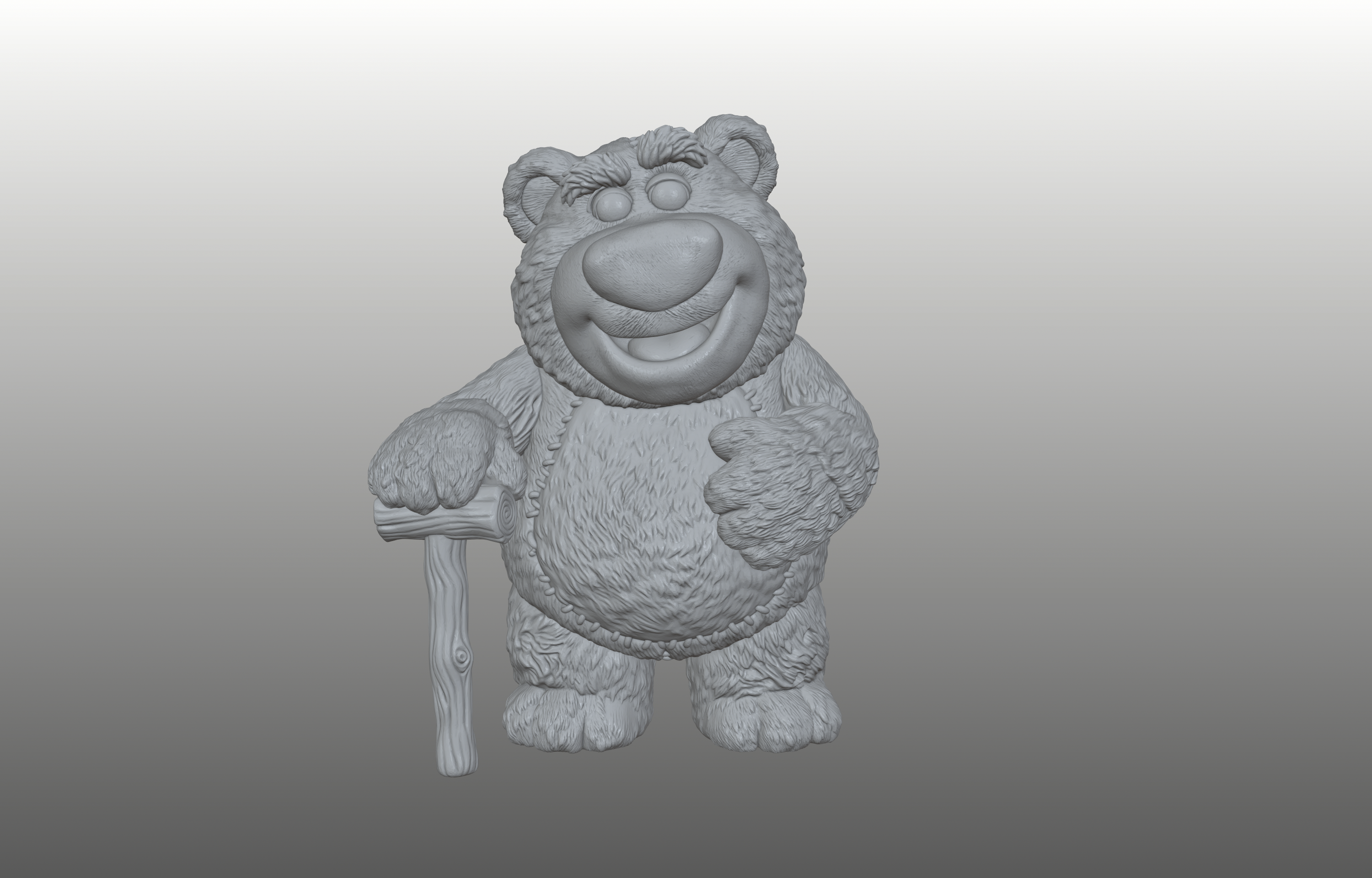 Lotso - The Pink Dictator - Grumpy Teddy Bear - Pre-Supported