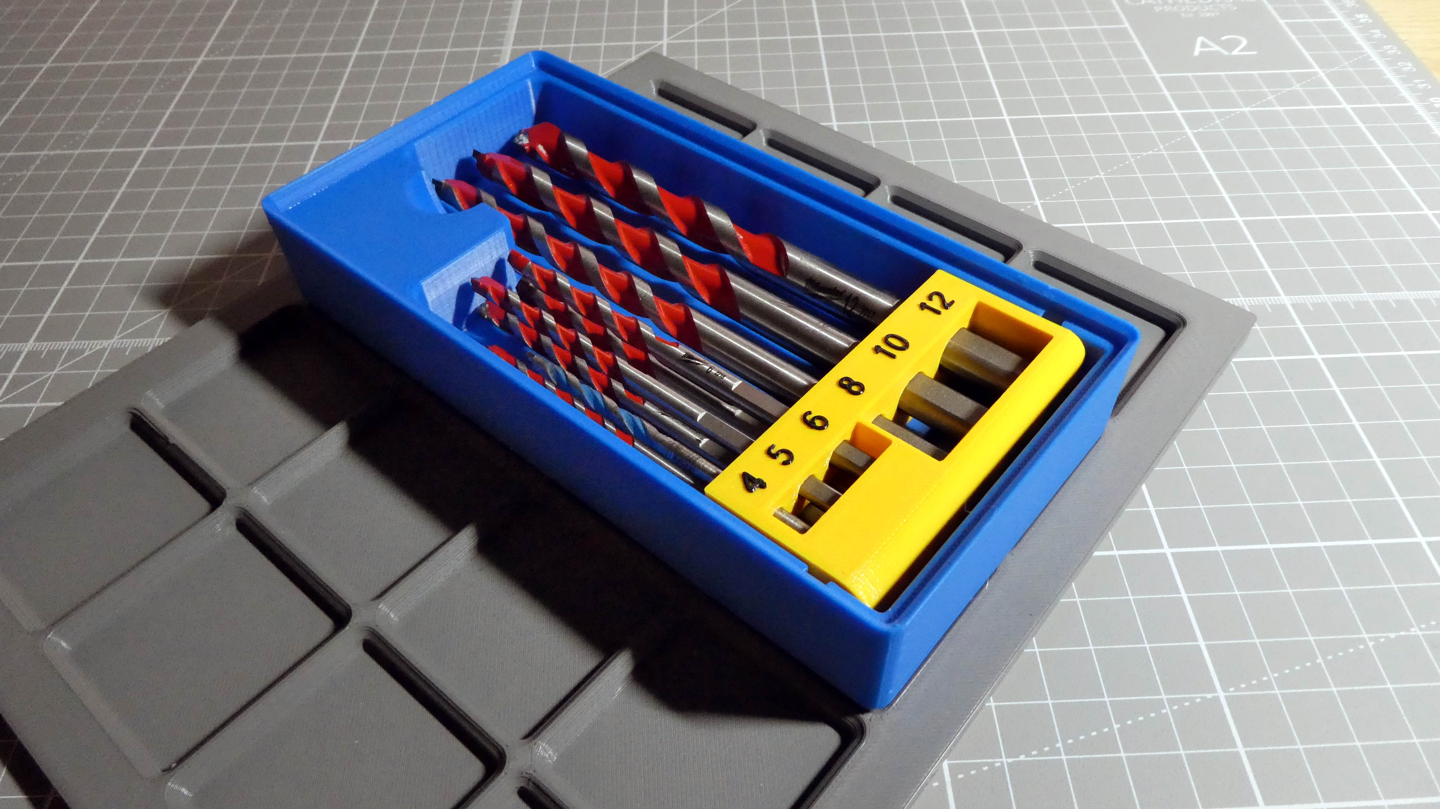 Gridfinity Masonry Bit Storage. — thumbnail 3