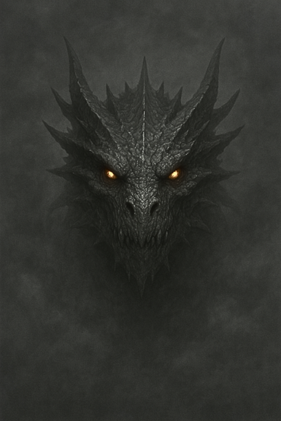 Hueforge Temny drak. Dark dragon.