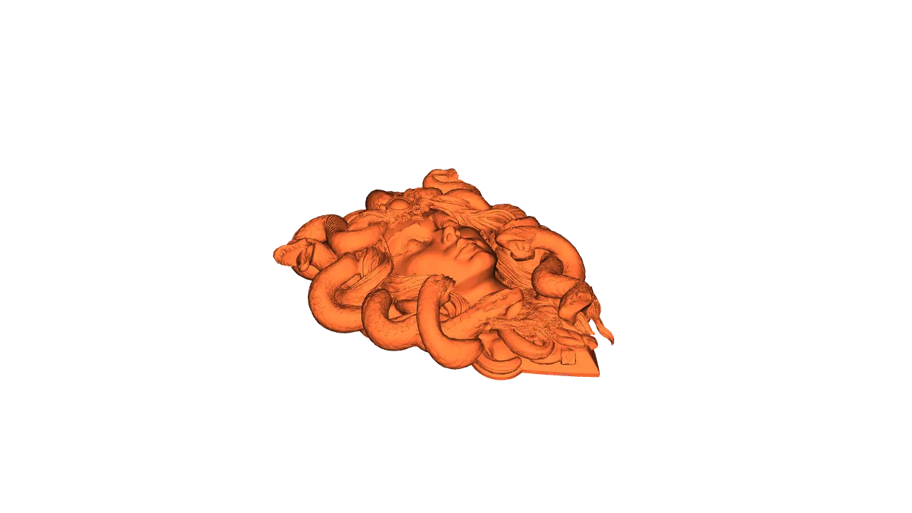 Medusa Wall Plaque by Solid Imagination | Download free STL model