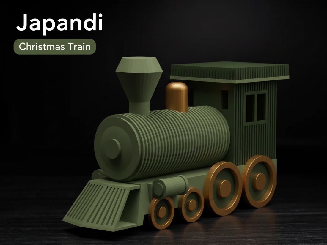 Japandi Christmas Train