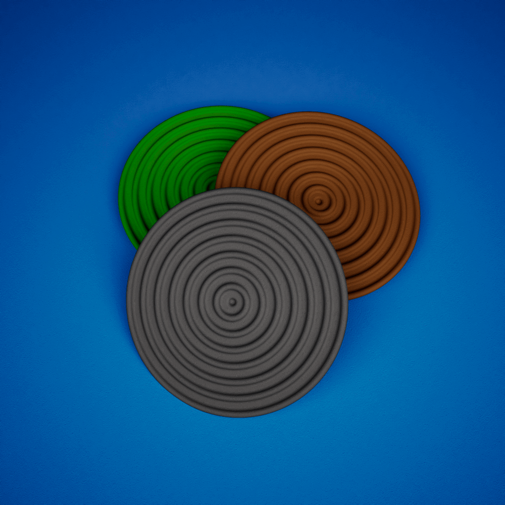 Spiral Pattern Drink Coasters