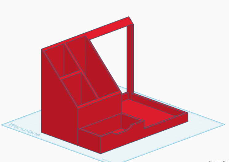 Organizador de mesa e porta celular