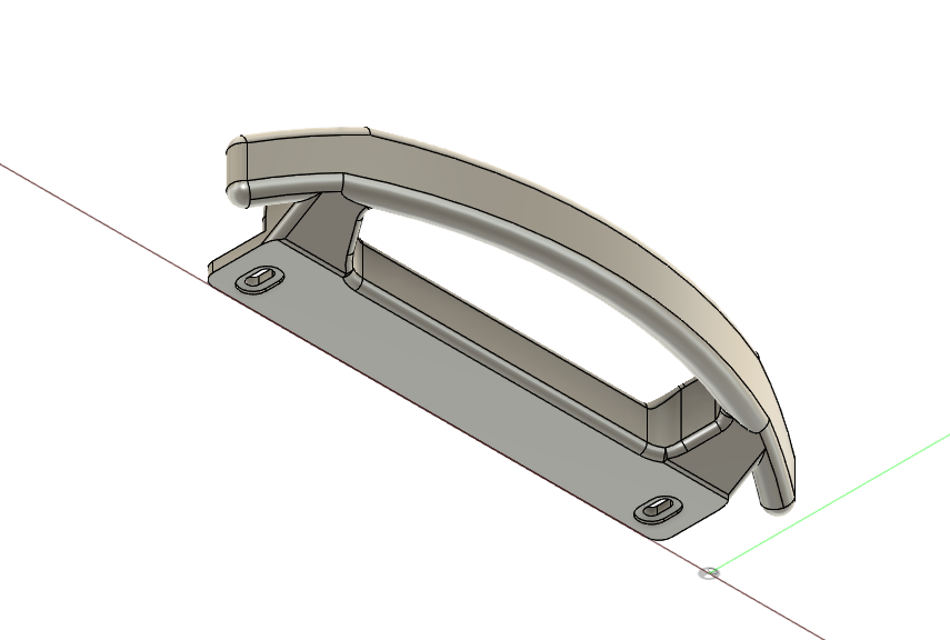 Fridge doorhandle