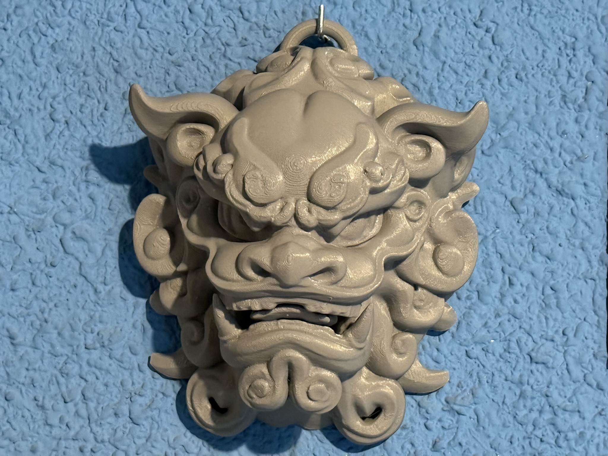Chinese stone lion for hanging