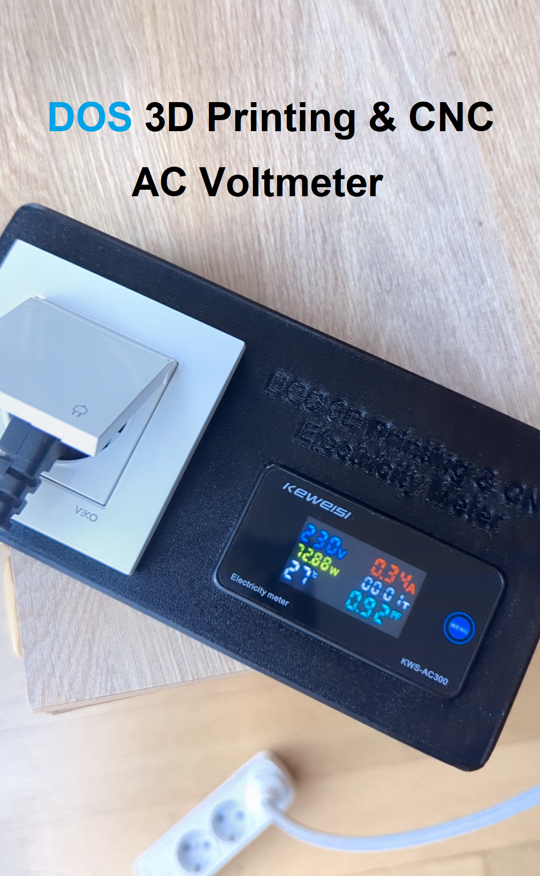 DOS 3D Printing & CNC Electricity Meter