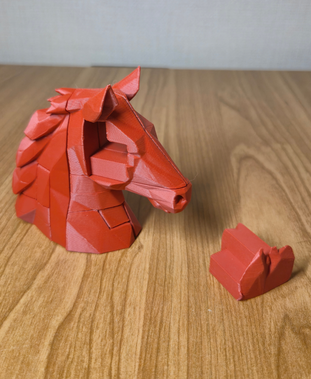 Low Poly Horse Puzzle – 14-Piece Assembly Sculpture — miniatura 5