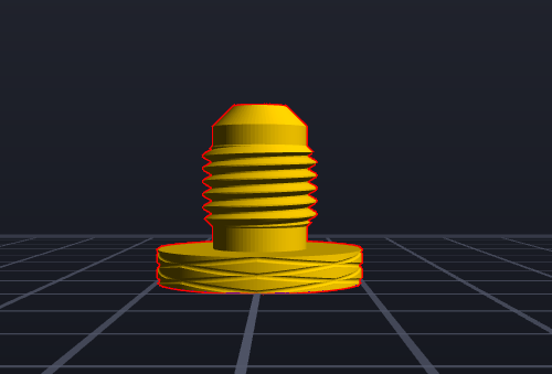45 flare cap w textured twist cap