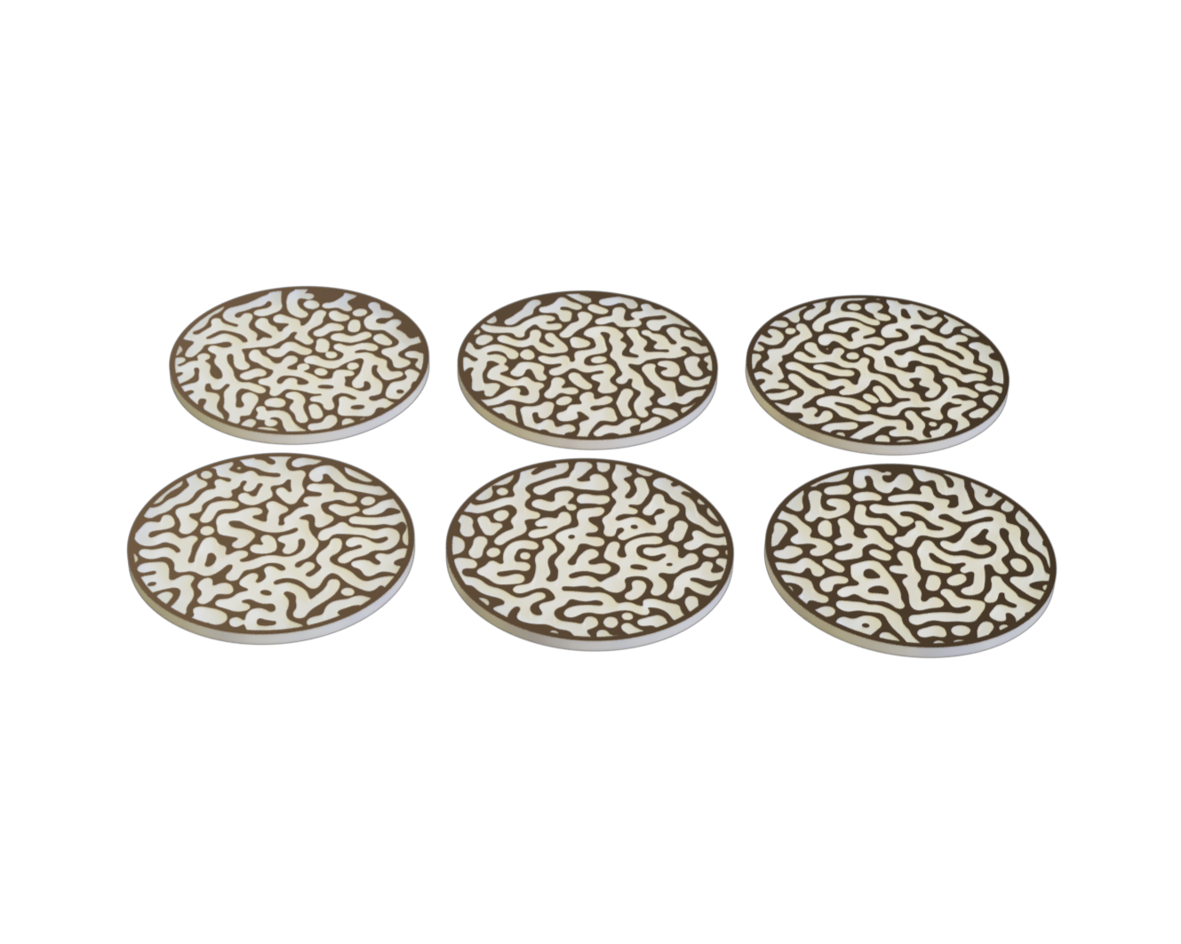 Organic Maze Coasters
