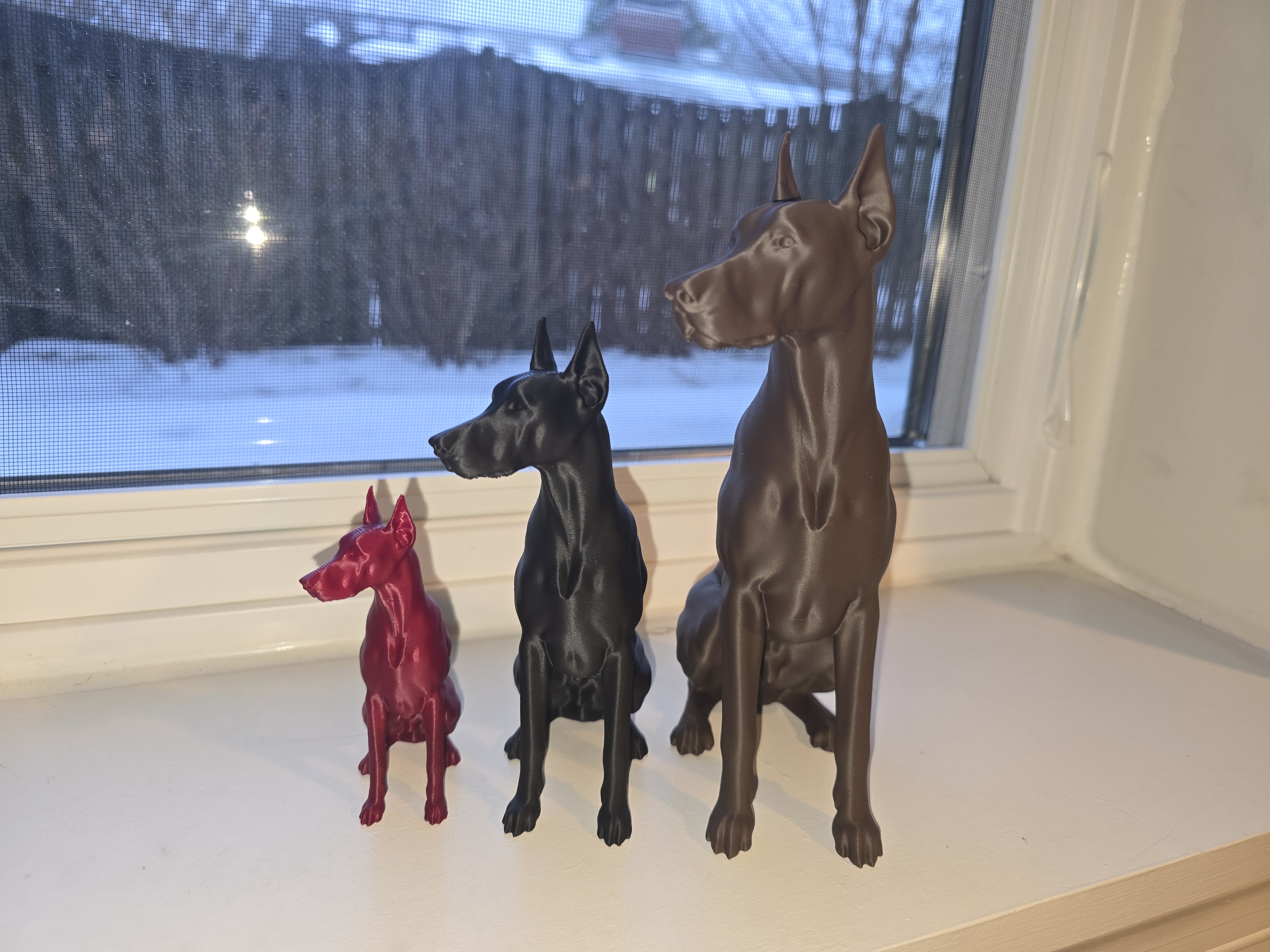 Miniatura 2 do modelo 3D Doberman Pinscher