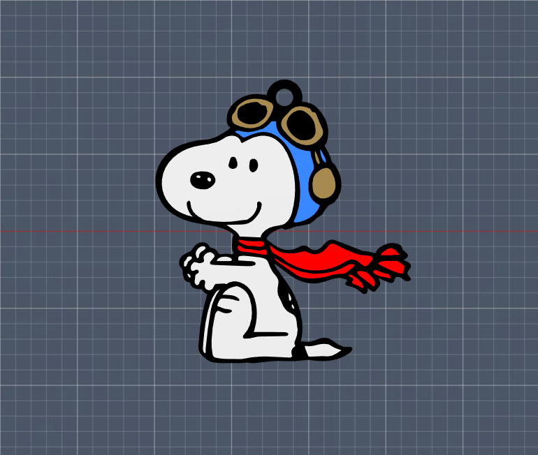 Snoopy Driving Keychain / Llavero de Snoopy Manejando