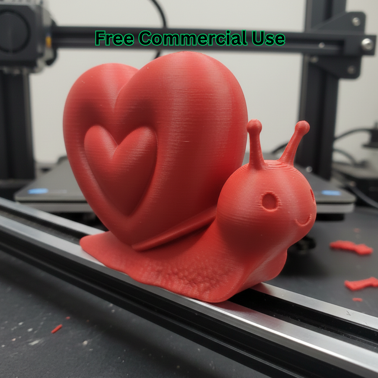 Heart Snail Valentine Figure