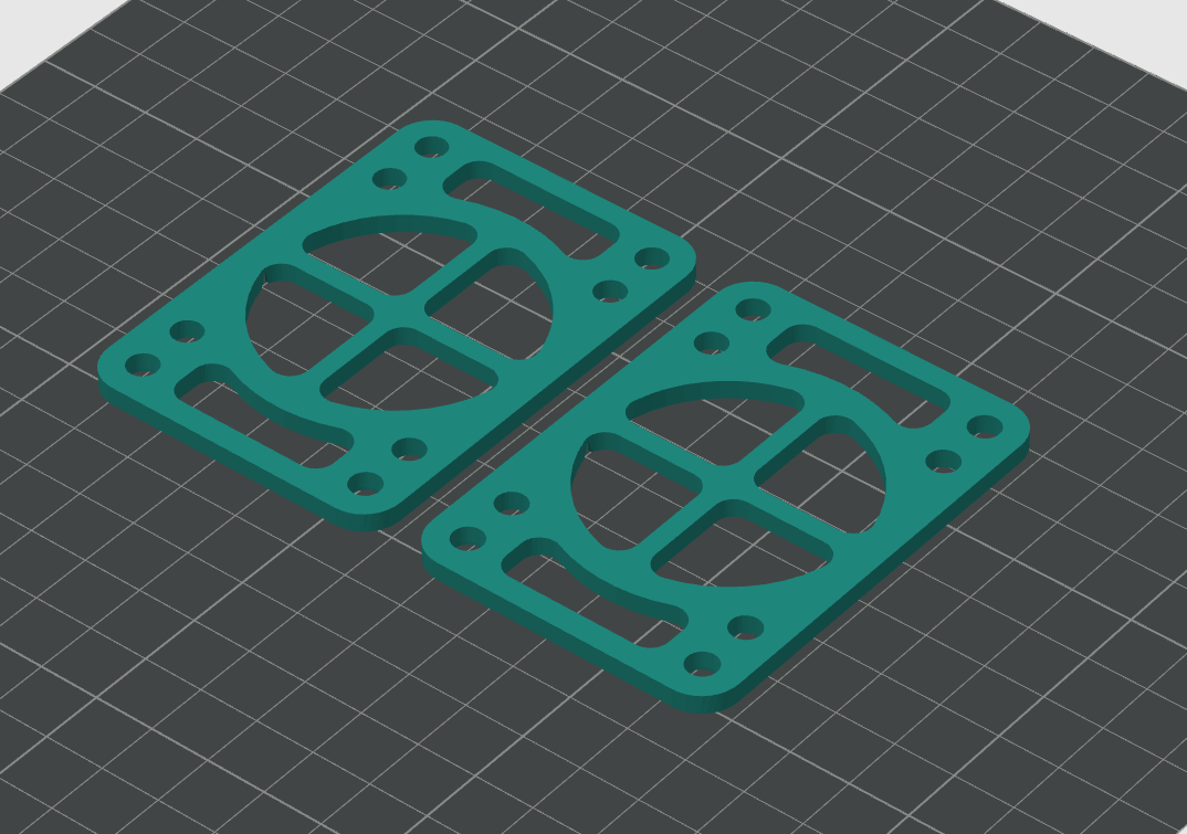Miniatura 2 do modelo 3D truck riser (skateboard)