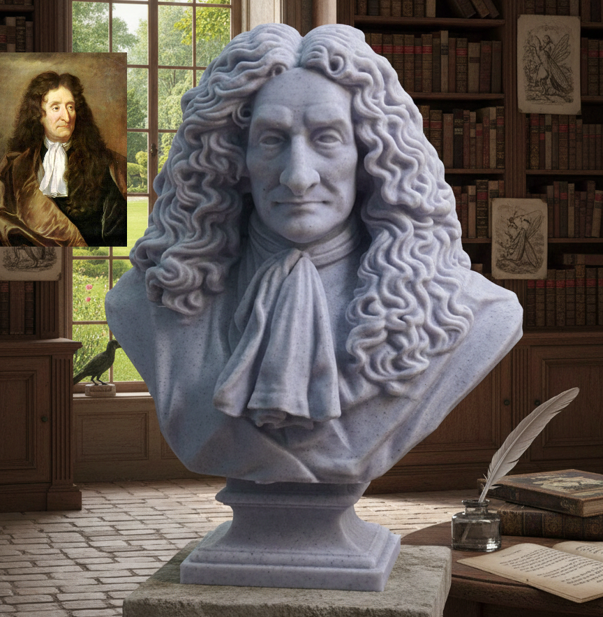 Jean de La Fontaine — Buste