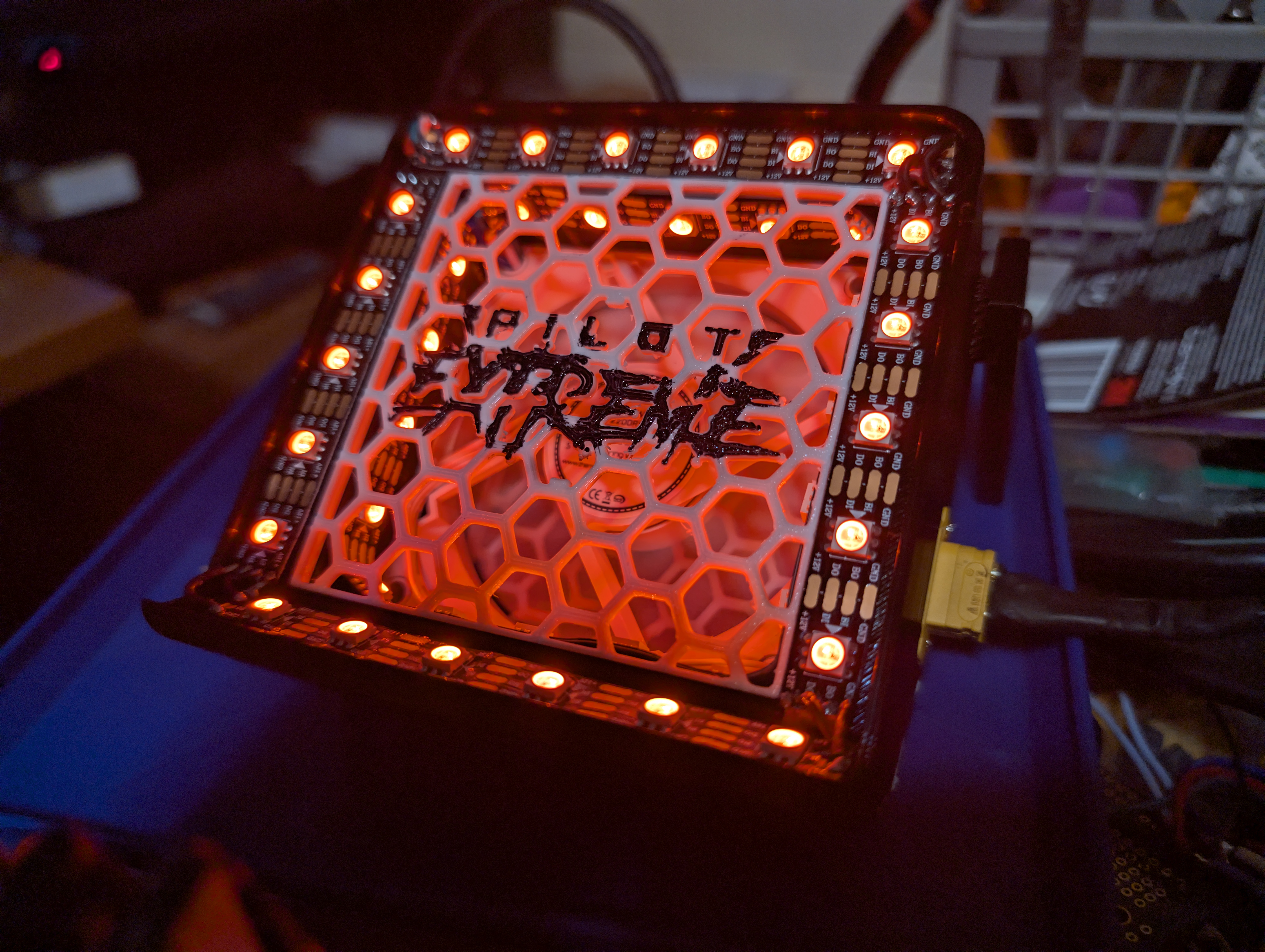Tinywhoop Launch Pad LED with 80mm fan