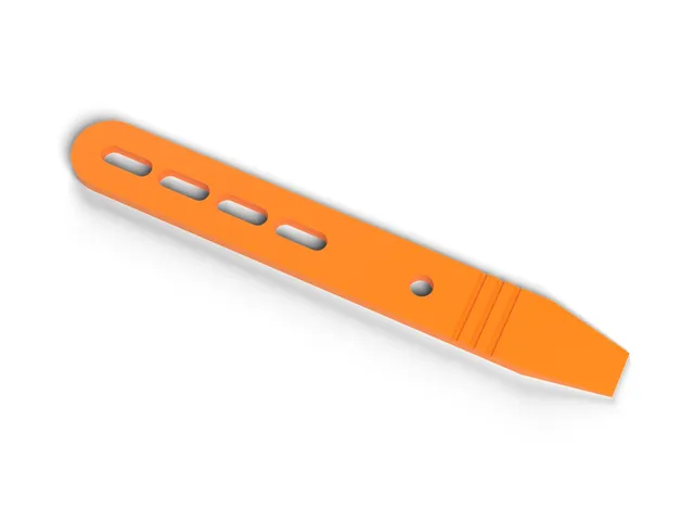 Paint Tin Tool - Paint Stirrer and Lid Opener in One, No Supports (OpenSCAD)
