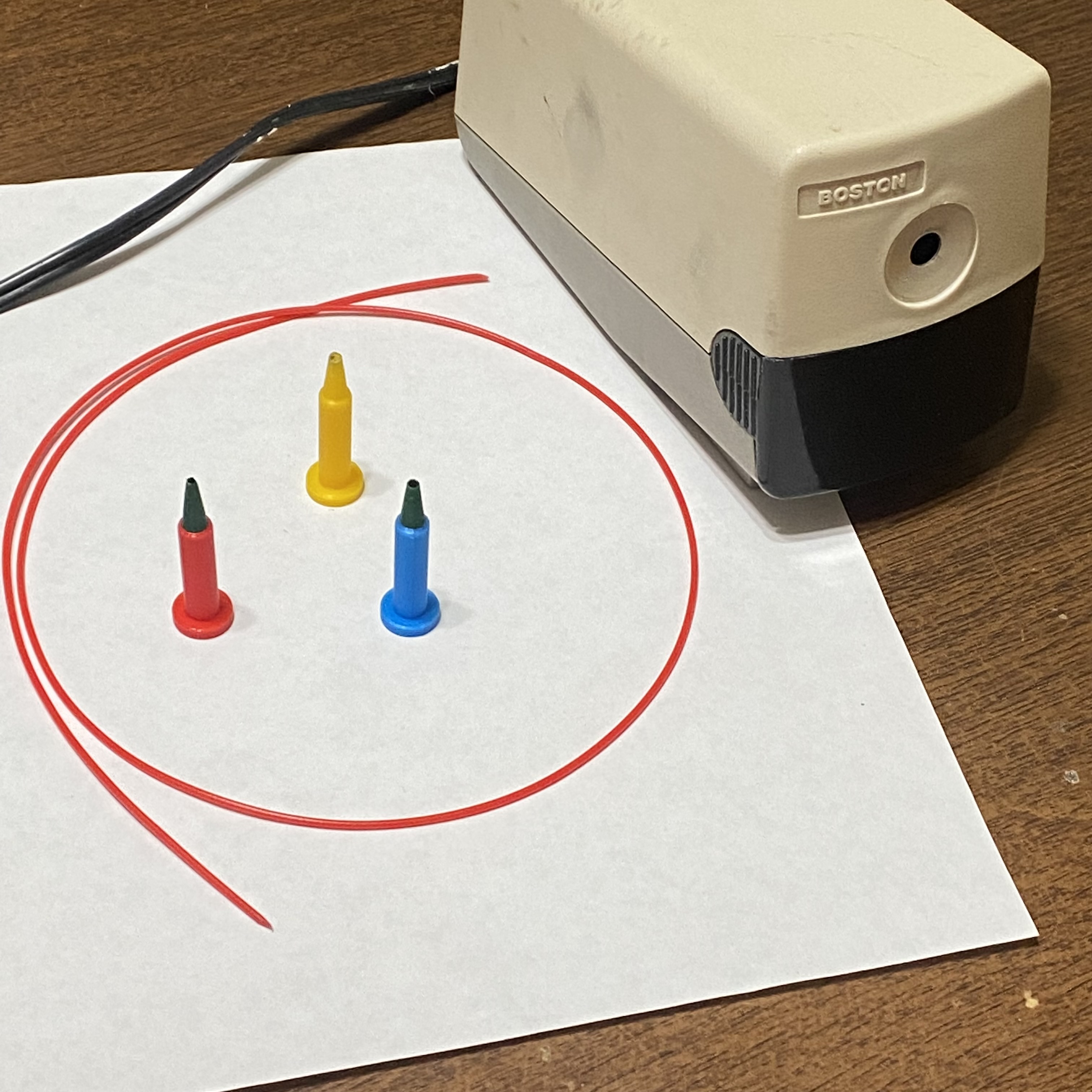Filament Sharpener Adapter for Electric Pencil Sharpeners by Beau Leduc